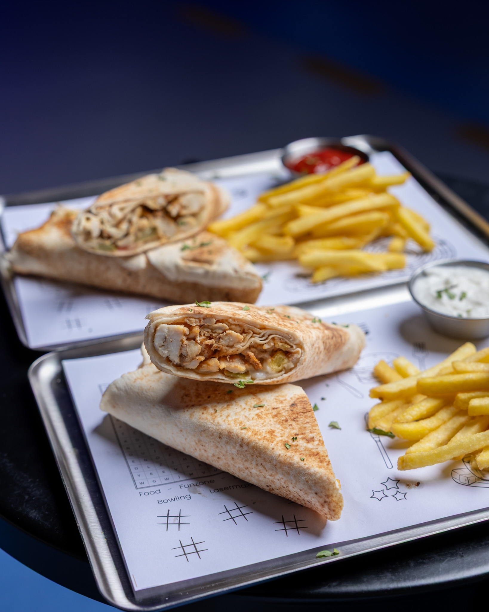 Burger - pizza - manakish - french fries - coffee - fresh and delicious fast food